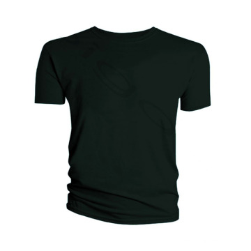 En gros de haute qualité en vrac noir 100% coton hommes t-shirt